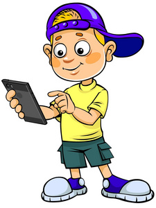 小小屏幕，大大世界 小学生与电子产品的漫画奇遇